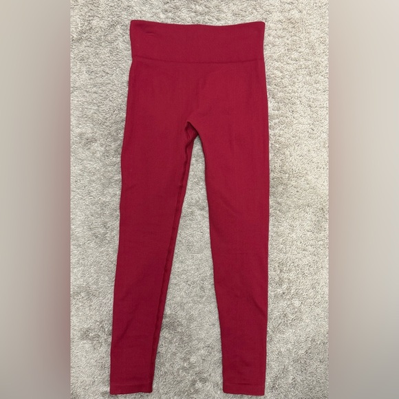 Red High-Rise Seamless Leggings – Size S – Great Used Condition - Picture 3 of 3